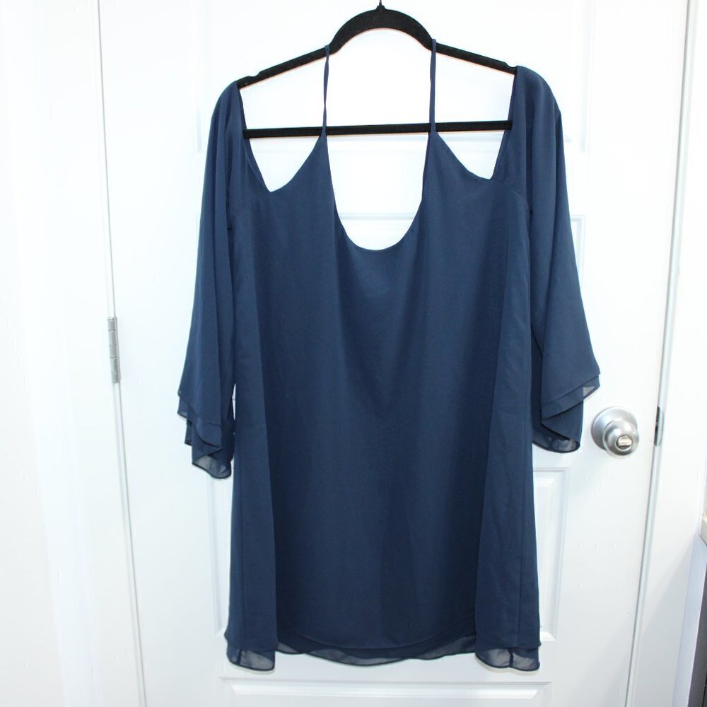 Lovers and Friends Lucy Dress Size Large Navy Revolve